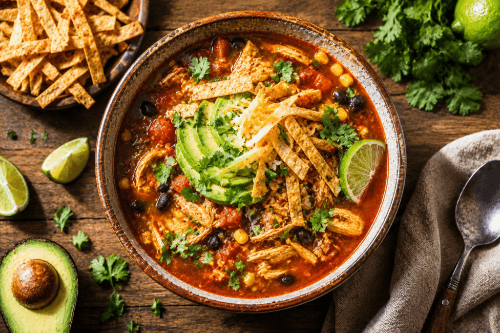 Classic Homemade Chicken Tortilla Soup