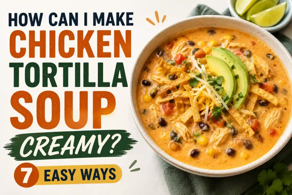 How Can I Make My Chicken Tortilla Soup Creamy