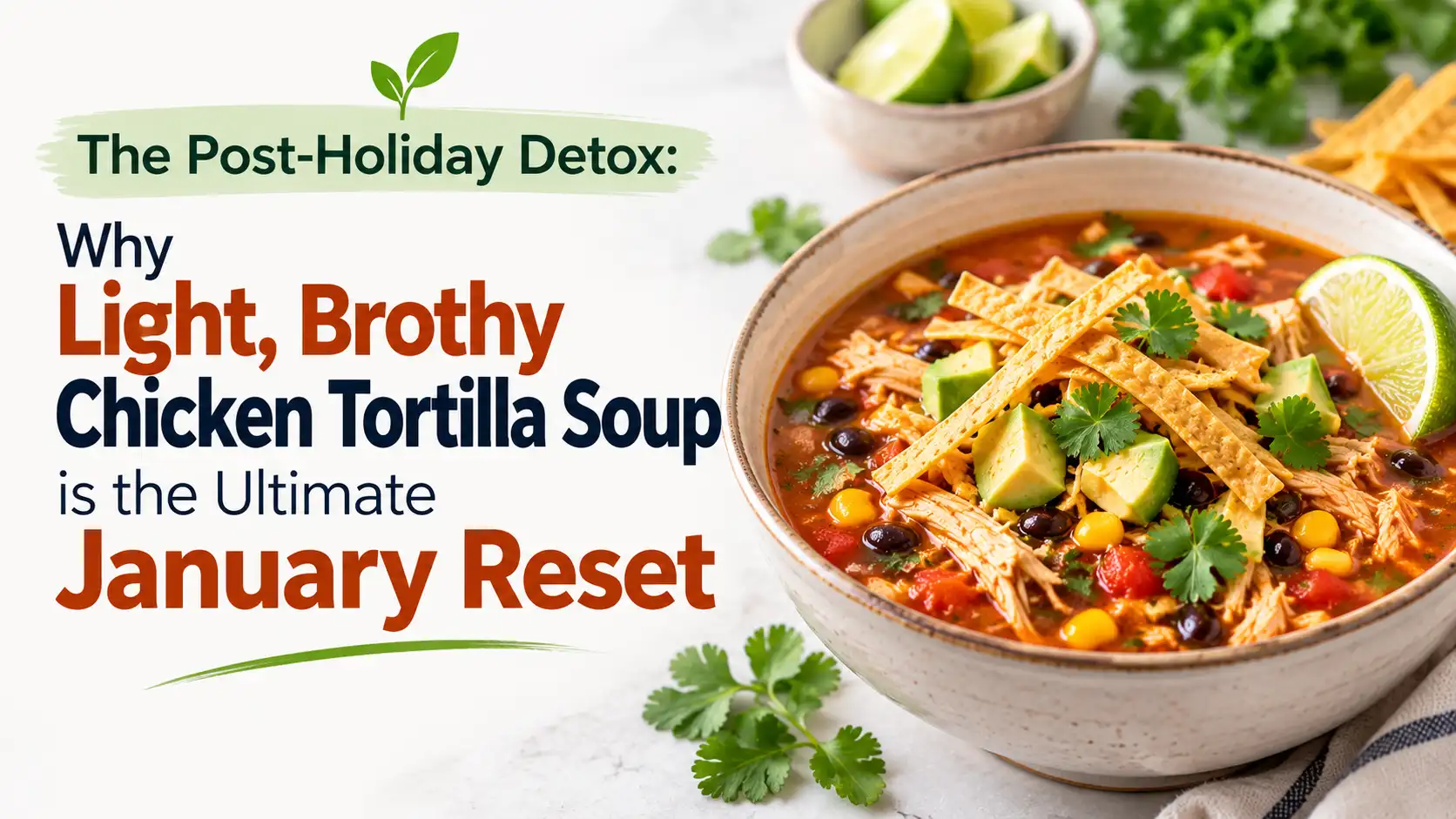 The Post-Holiday Detox: Why Light, Brothy Chicken Tortilla Soup is the Ultimate January Reset