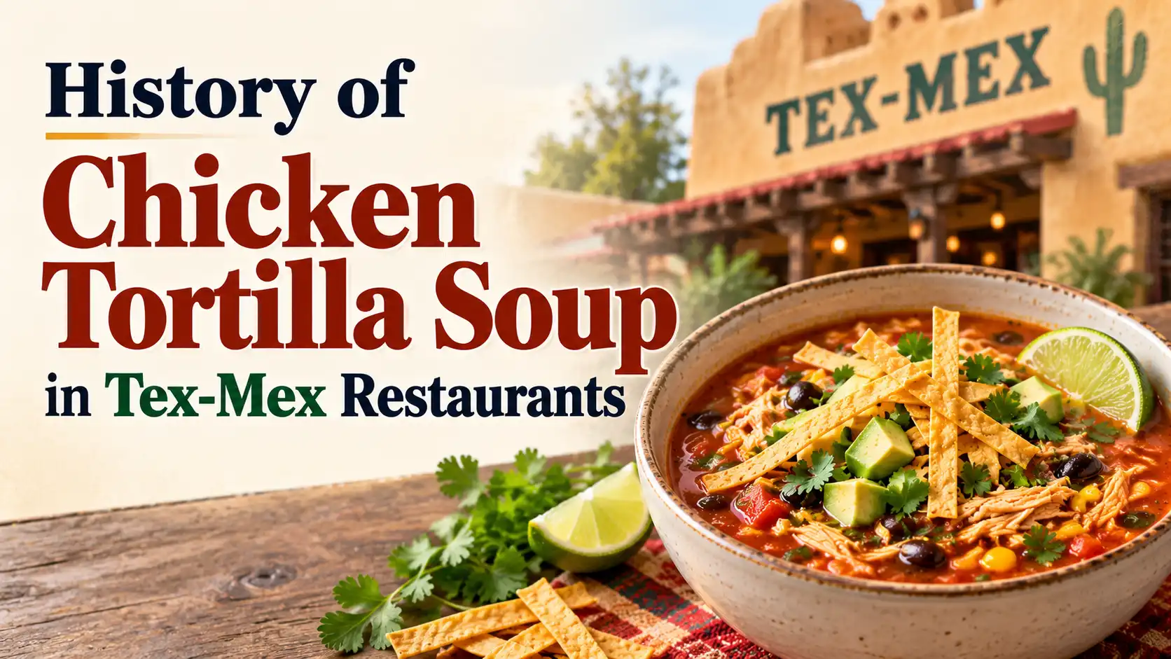 History of Chicken Tortilla Soup in Tex-Mex Restaurants