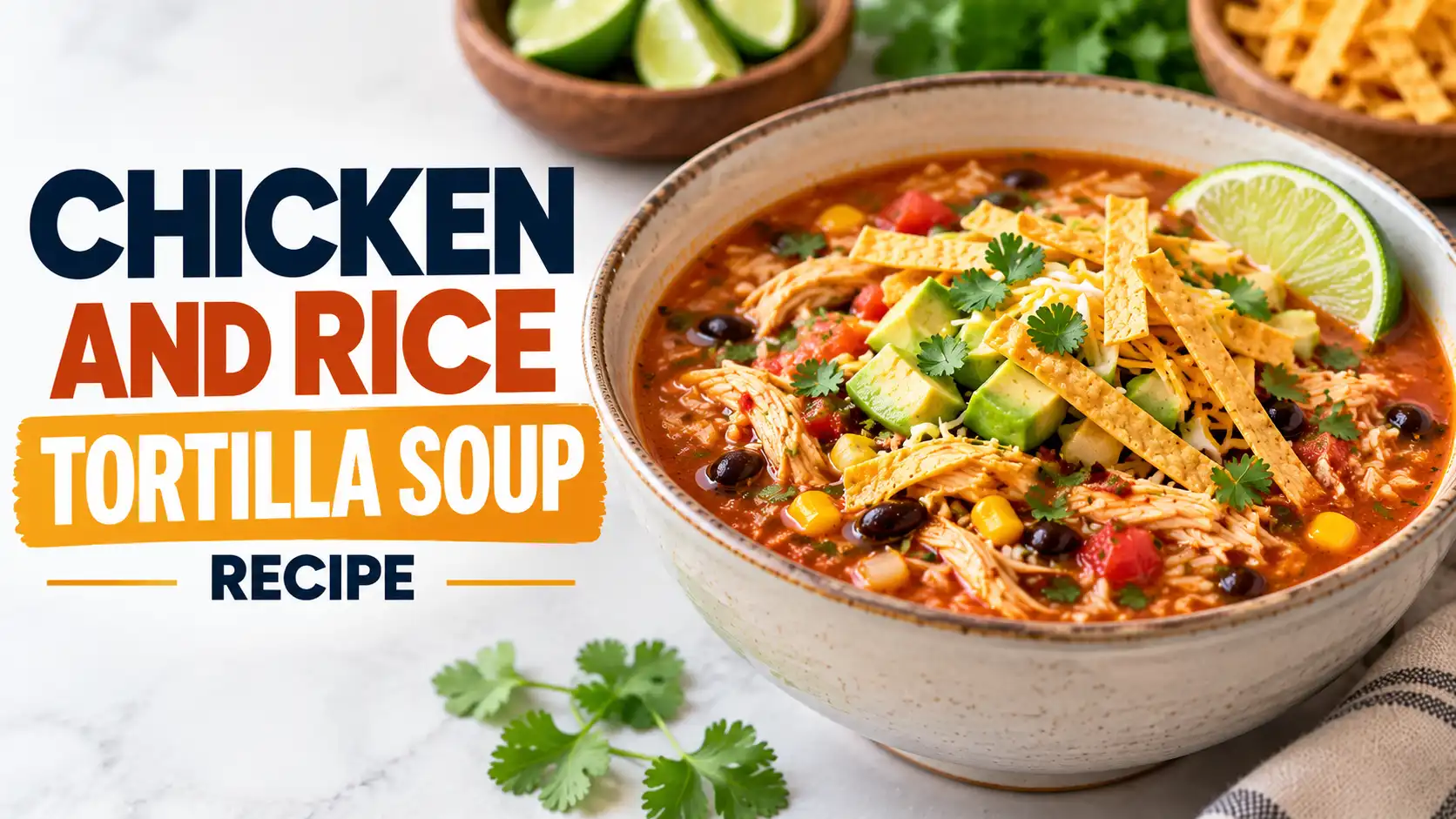 Chicken and Rice Tortilla Soup Recipe
