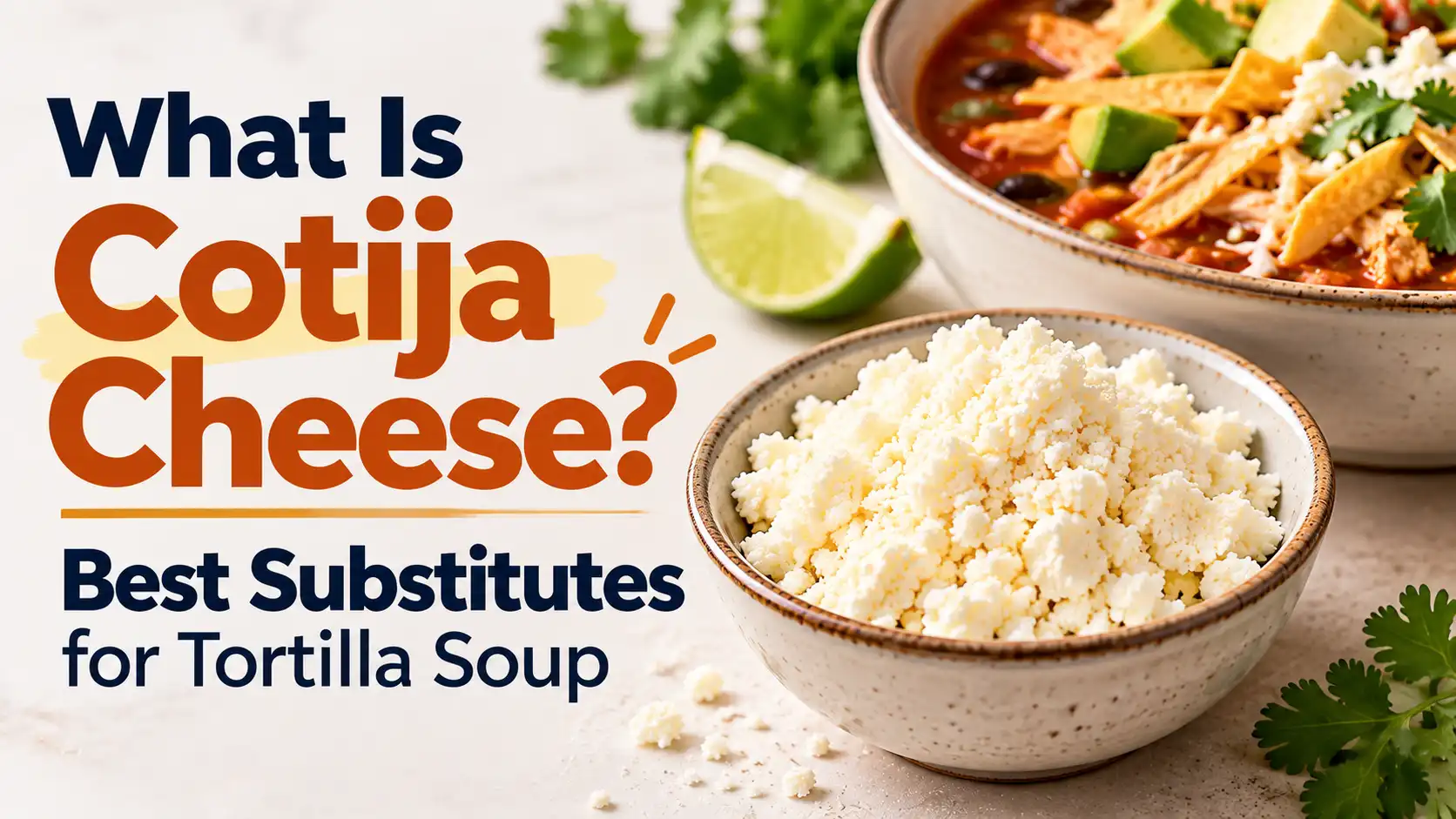 What Is Cotija Cheese? Best Substitutes for Tortilla Soup