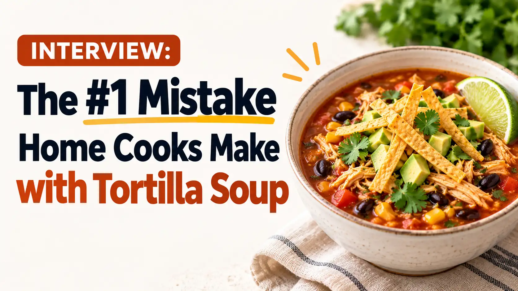 The #1 Mistake Home Cooks Make with Tortilla Soup: An Interview with a Tex-Mex Chef